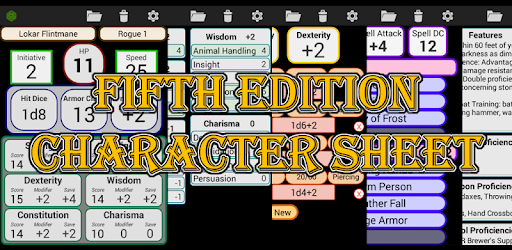 5th Edition Dnd Character App For Mac